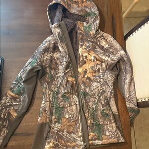 Under Armour Women's Camo Utility Jacket - Brown Green Gray